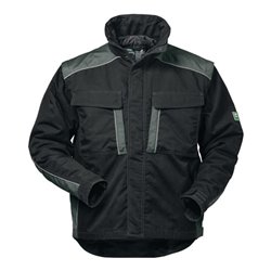 Canvas Outdoorjacke 2 in 1 Basel Gr. XL schwarz/grau 65% PES/35% CO Feldtmann