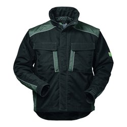 Canvas Outdoorjacke 2 in 1 Basel Gr. XXL schwarz/grau 65% PES/35% CO Feldtmann