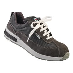 Damensicherheitsschuh Sandra Gr. 39 grau,weiß abg. Leder S1P SRC EN20345