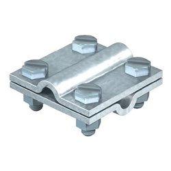 Kreuzverbinder nach DIN EN 62561-1 rund / rund 8 - 10 mm feuerverzinkt Stahl