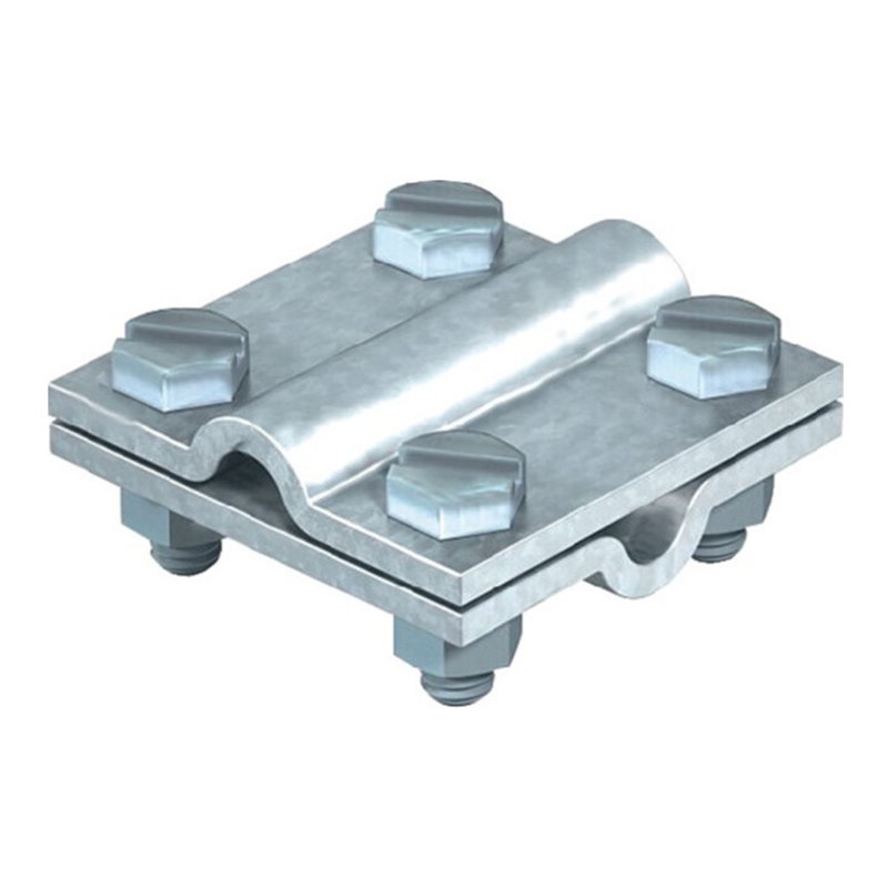 Kreuzverbinder nach DIN EN 62561-1 rund / rund 8 - 10 mm feuerverzinkt Stahl