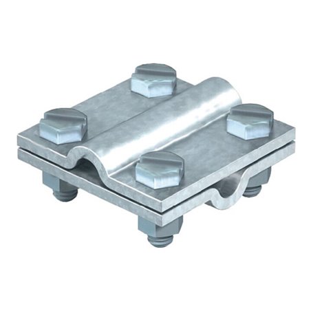 Kreuzverbinder nach DIN EN 62561-1 rund / rund 8 - 10 mm feuerverzinkt Stahl