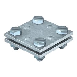 Kreuzverbinder nach DIN EN 62561-1 flach / flach 30 mm feuerverzinkt Stahl