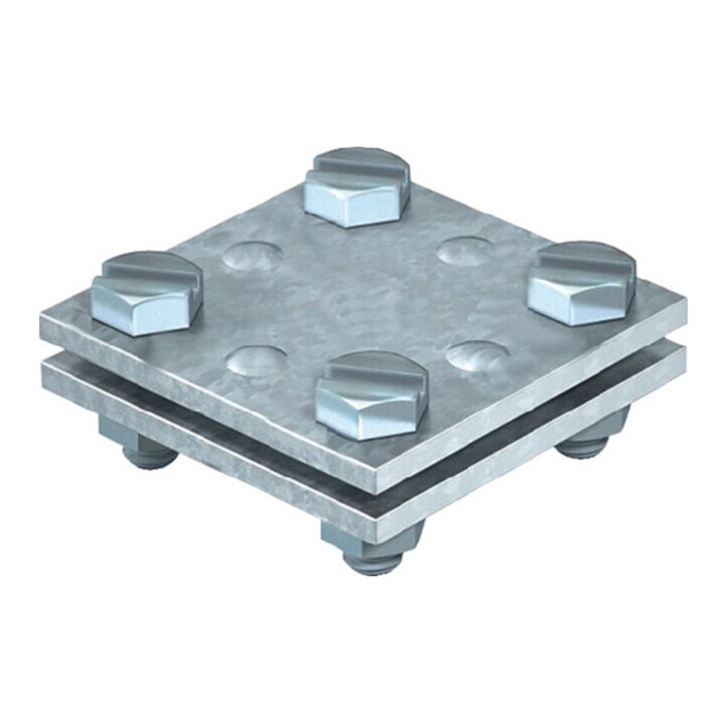 Kreuzverbinder nach DIN EN 62561-1 flach / flach 30 mm feuerverzinkt Stahl