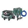 Metabo Kompressor Power 400-20 W OF Set + DKG 114-65 Klammergerät + Druckluftschlauch 10 m + MetaLoc Karton