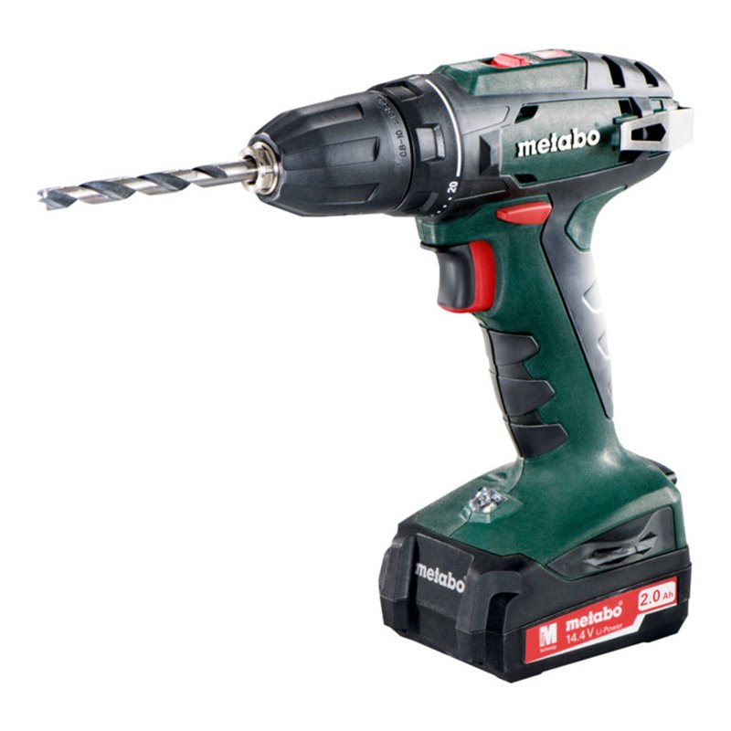 Metabo Akku-Bohrschrauber BS 14.4 Kunststoffkoffer 14.4V 1x2Ah Li-Power + SC 30