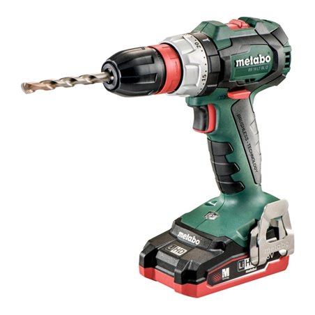 Metabo Akku-Bohrschrauber BS 18 LT BL Q Kunststoffkoffer 2x18V/3.1Ah Li-Ion + ASC 30-36 V