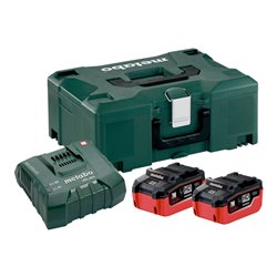Metabo Basis-Set 2 x LiHD 5.5 Ah + metaBOX 145