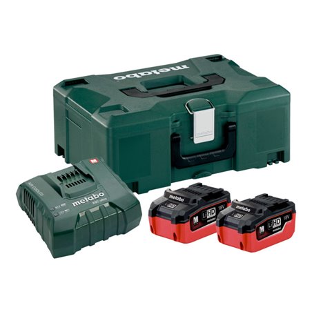 Metabo Basis-Set 2 x LiHD 5.5 Ah + metaBOX 145