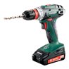 Metabo Akku-Bohrschrauber BS 18 Quick Kunststoffkoffer + 2x18V/2Ah Li-Ion + SC 60 Plus