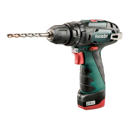 Metabo Akku-Schlagbohrschrauber PowerMaxx SB Basic Kunststoffkoffer 12V 2x2Ah Li-Power + LC 40