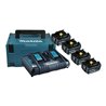 Makita Power Source Kit 197626-8, 4 x 5,0 Ah, mit Doppelladegerät