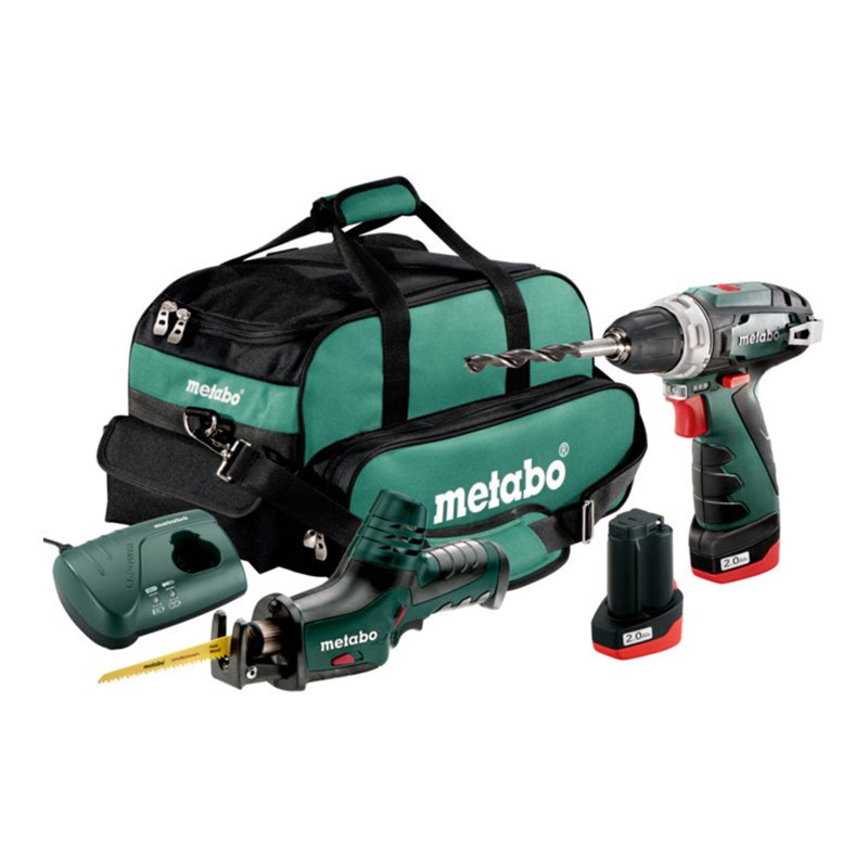 Metabo Akkuset Combo Set 2.4 10.8 V BS + ASE + Werkzeugtasche