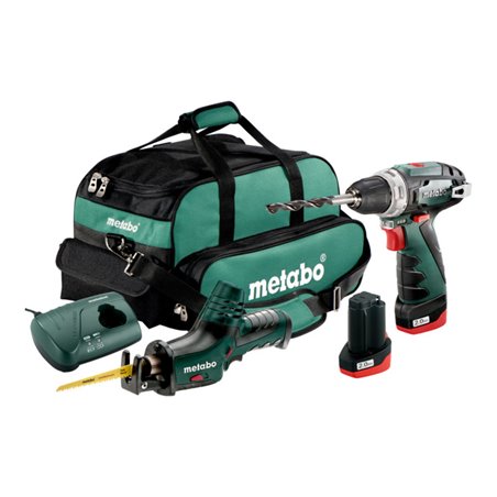 Metabo Akkuset Combo Set 2.4 10.8 V BS + ASE + Werkzeugtasche