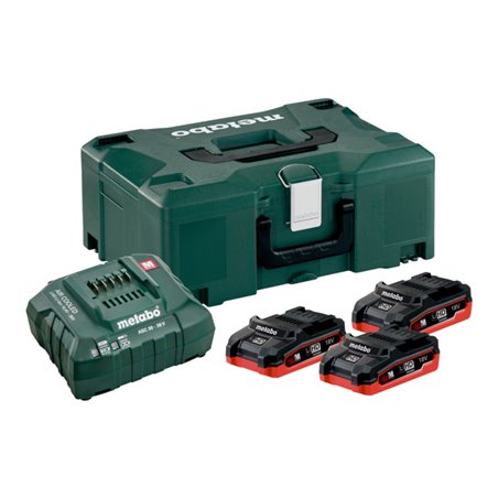 Metabo Basic-Set 3 x LiHD 3.1 Ah + MetaLoc