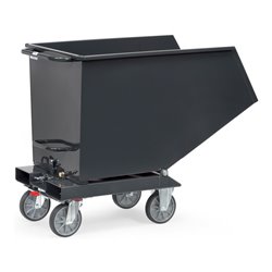 fetra Muldenkipper 4702 Anthrazitgrau mit Ablasshahn