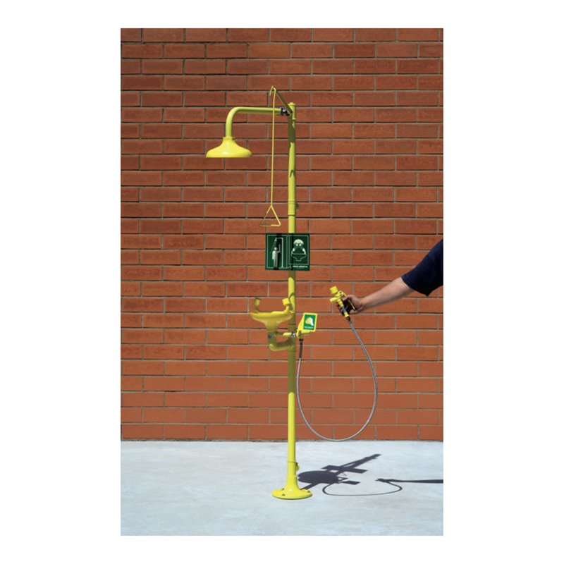 Erbstößer Körper-Augendusche-Kombination AB004230 + bewegliche Schlauchdusche freistehend