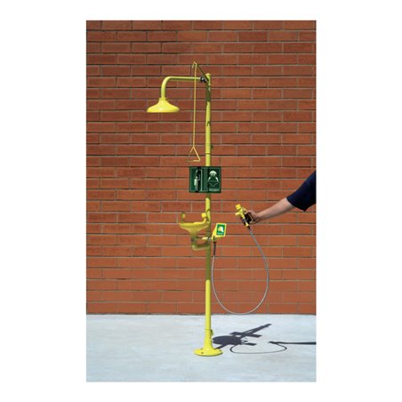 Erbstößer Körper-Augendusche-Kombination AB004230 + bewegliche Schlauchdusche freistehend