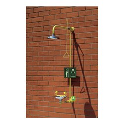 Erbstößer Körper-Augendusche-Kombination AB04285E Edelstahl  Duschkopf + Auffangbecken