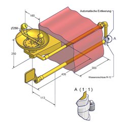 Erbstößer Augendusche AB2210FP Wandmodell Kunststofffrostsicher