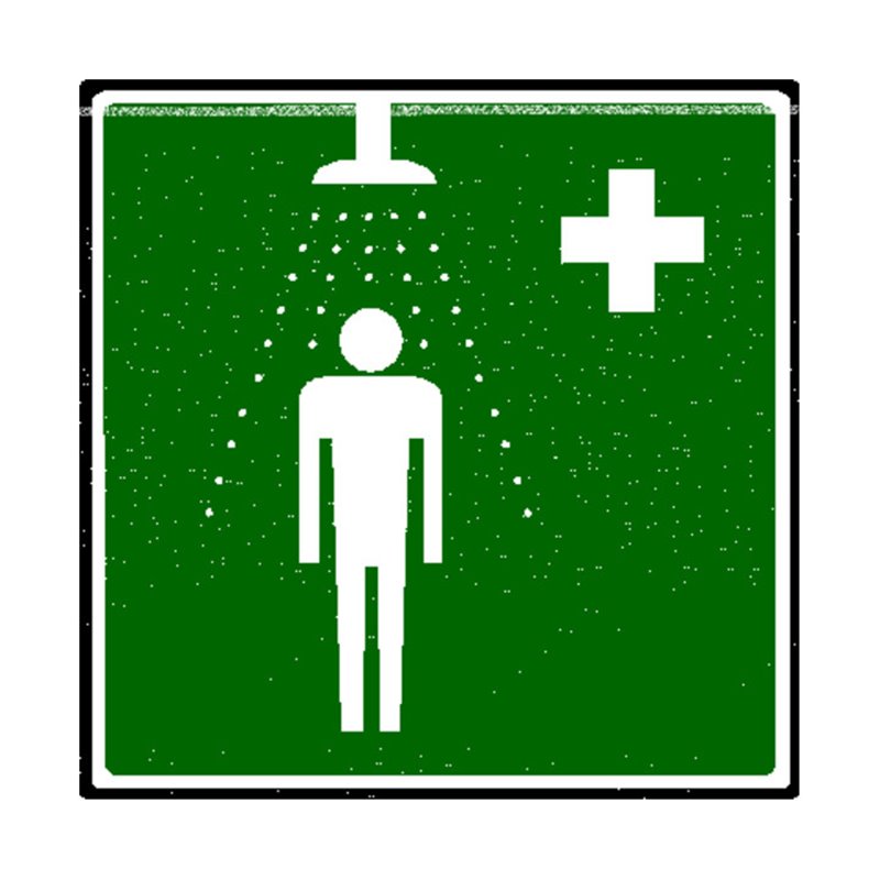 Erbstößer Photolumineszierendes Rettungszeichen Notdusche