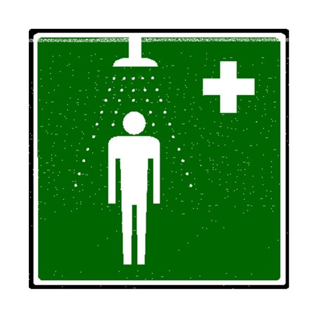 Erbstößer Photolumineszierendes Rettungszeichen Notdusche