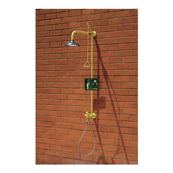 Erbstößer Körper-Augendusche-Kombi Wand AB04290E bewegliche Augendusche Edelstahl-Duschkopf