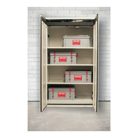 Erbstößer Sicherheitsschrank adaptiert zu Lagerung von Lithium-Batterien Typ 90