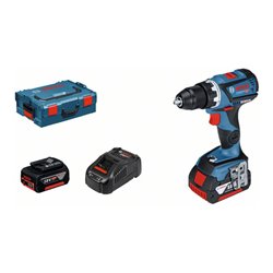 Bosch Akku-Bohrschrauber GSR 18V-60 C mit 2 x 5,0 Ah Li-Ion Akku L-BOXX