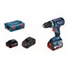 Bosch Akku-Schlagbohrschrauber GSB 18V-60 C mit 2 x 5,0 Ah Li-Ion Akku L-BOXX
