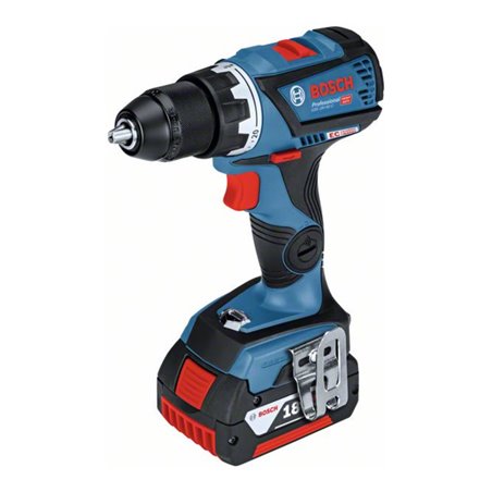 Bosch Akku-Bohrschrauber GSR 18V-60 C mit 2 x 2,0 Ah Li-Ion Akku L-BOXX