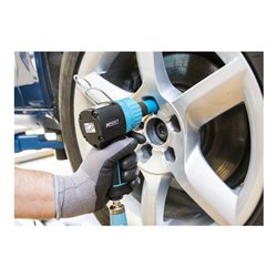 HAZET Schlagschrauber extra kurz 9012MT Lösemoment maximal: 1400 Nm Vierkant massiv 12,5 mm (1/2 Zoll) Hochleistungs-Doppelhamme