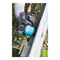 HAZET Schlagschrauber extra kurz 9012MT Lösemoment maximal: 1400 Nm Vierkant massiv 12,5 mm (1/2 Zoll) Hochleistungs-Doppelhamme