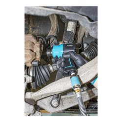 HAZET Schlagschrauber extra kurz 9012MT Lösemoment maximal: 1400 Nm Vierkant massiv 12,5 mm (1/2 Zoll) Hochleistungs-Doppelhamme