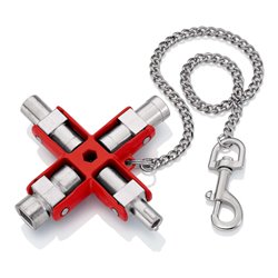 KNIPEX 00 11 06 Universal-Schlüssel der Standard Schaltschrankschlüssel 96 mm