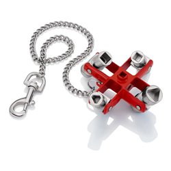 KNIPEX 00 11 06 Universal-Schlüssel der Standard Schaltschrankschlüssel 96 mm