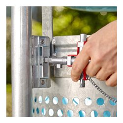 KNIPEX 00 11 06 V01 Universal-Schlüssel 'Bau' der Standard Schaltschrankschlüssel 96 mm