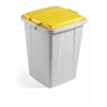 Durable Abfallbehälter DURABIN 90l Grau/Gelb
