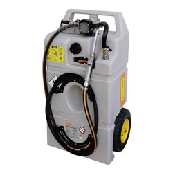 CEMO Schmierstofftrolley 100 Liter + E-Pumpe 12 Volt und LiFePO4-Akku