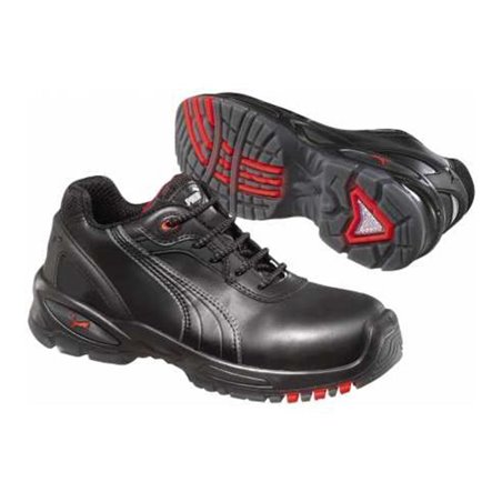 Puma Sicherheitsschuhe 640520 Pioneer Low, S3 SRC schwarz/rot