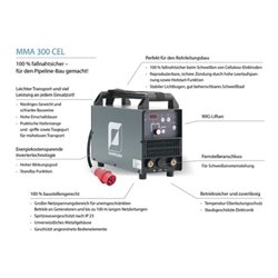 Elektrodenschweißgerät MMA 300 cel Set m.Zub.10-300 A TEAMWELDER