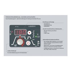 TIG-Schweißanlage TIG 180 DC puls Set m.Zub.5-180 A gasg.TEAMWELDER
