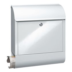 Burg-Wächter Briefkasten Scandic H.460mm B.380mm T.125mm weiß STA DIN C4