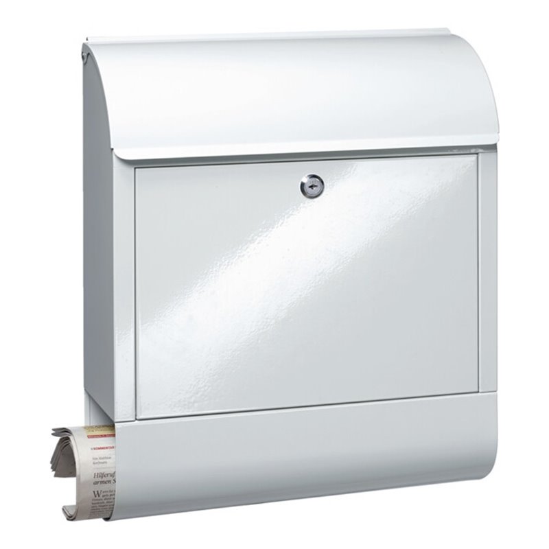 Burg-Wächter Briefkasten Scandic H.460mm B.380mm T.125mm weiß STA DIN C4