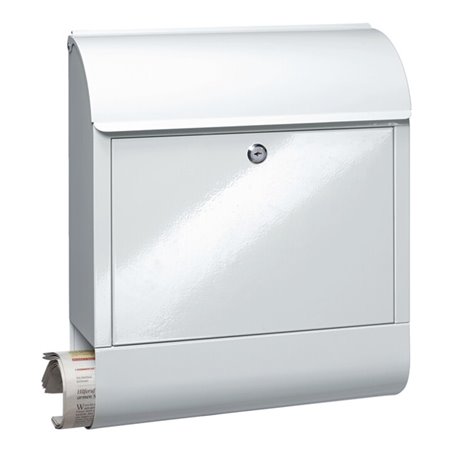 Burg-Wächter Briefkasten Scandic H.460mm B.380mm T.125mm weiß STA DIN C4