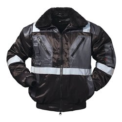 Kombipilotenjacke 4 in 1 Kirkenes Gr.L schwarz/grau FELDTMANN