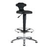 bimos Sitz-Stehstuhl Flex ESD m.Gleitern u. Fußring Integralschaum Sitz-H.510-780