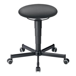 bimos Drehhocker m.Rollen Supertec-Gewebe Sitz-H.460-630mm Sitz-D.400mm