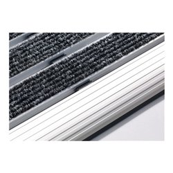 Fußmatte Bürsten Alu anthrazit Nadelfilz L600xB400xS15mm
