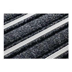 Fußmatte Nadelfilz mit Alustreifen B.480xL.750mm Alu Line